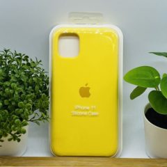 Силиконовый чехол для IPHONE 11 цвет №4  (все наклейки,лого вырезан, микрофибра,не пачкается,улучшенное качество)