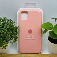 Силиконовый чехол для IPHONE 11 цвет № 6 (все наклейки,лого вырезан, микрофибра,не пачкается,улучшенное качество)