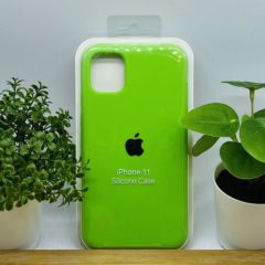 Силиконовый чехол для IPHONE 11 цвет №  31 (все наклейки,лого вырезан, микрофибра,не пачкается,улучшенное качество)