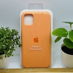 Силиконовый чехол для IPHONE 11 цвет № 2 (все наклейки,лого вырезан, микрофибра,не пачкается,улучшенное качество)