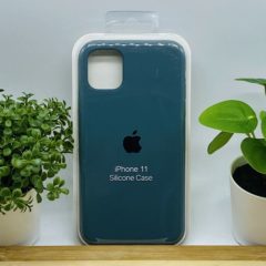 Силиконовый чехол для IPHONE 11 цвет № 46 (все наклейки,лого вырезан, микрофибра,не пачкается,улучшенное качество)