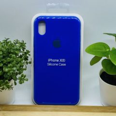 Силиконовый чехол для IPHONE XR цвет № 40  (все наклейки,лого вырезан, микрофибра,не пачкается,улучшенное качество)