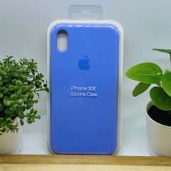 Силиконовый чехол для IPHONE XR цвет №  41 (все наклейки,лого вырезан, микрофибра,не пачкается,улучшенное качество)