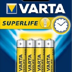 Батарейки VARTA R03 AAA BL4 SUPER LIFE HEAVY DUTY 1.5V (2003) (2003113414)                             артикуль: 48/1222353