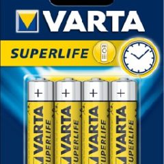 Батарейки VARTA R6 AA BL4 SUPER LIFE HEAVY DUTY 1.5V (2006) (2006113414)                             артикуль: 48/1222357