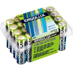 Батарейки ERGOLUX LR03 Alkaline BP-24 (LR03 BP-24, батарейка,1.5В)                             артикуль: 24/1222723