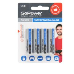 Батарейки GOPOWER (00-00015601) Super Power Alkaline / LR6                             артикуль: 48/1273170