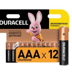 Батарейки DURACELL LR03-12BL BASIC NEW (Б0014520)                             артикуль: 144/934966