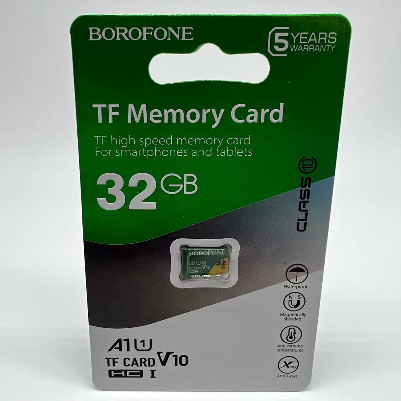 Карта памяти Micro SD BOROFONE Original BUD4 - 32 ГБ , ( класс 10 ,A1 TF  CARD V10 )