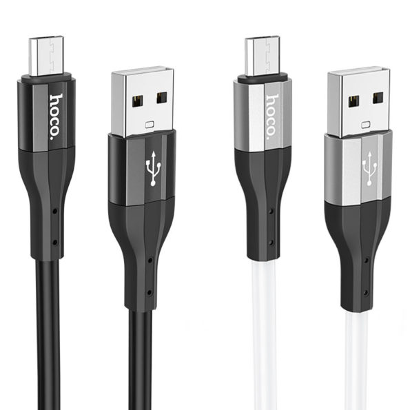 hoco-x72-creator-silicone-charging-data-cable-usb-to-micro-usb-colors