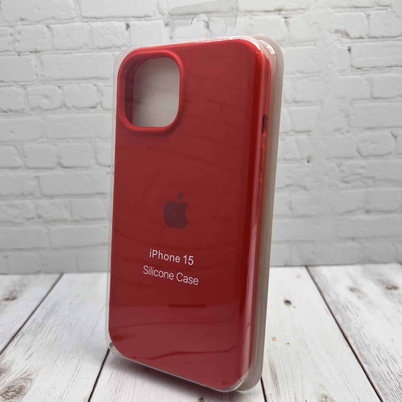 Силиконовый чехол Silicon Case Original для Apple Iphone 15 , цвет: красный  - купить оптом недорого - описание, фото, цена