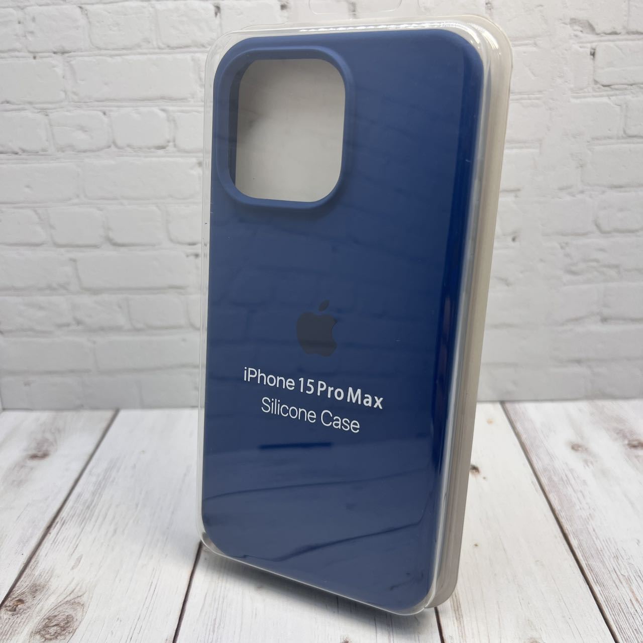 Силиконовый чехол Silicon Case Original для Apple Iphone 15 Pro Max , цвет:  ТЕМНО СИНИЙ