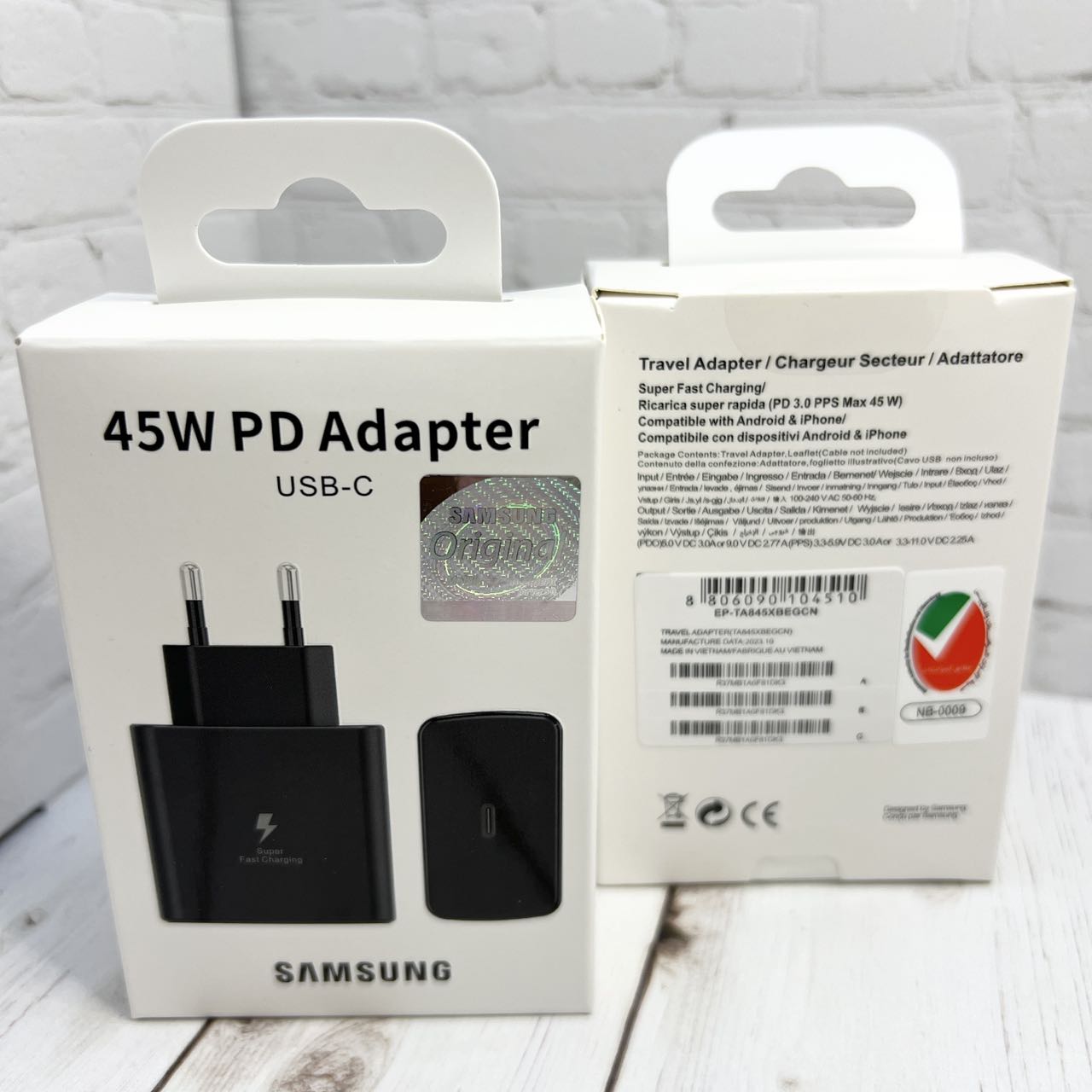 Cетевое зарядное устройство Samsung Original 45w PD USB-C ( цвет: черный)  модель: EP-TA800NBEGEU - купить оптом недорого - описание, фото, цена